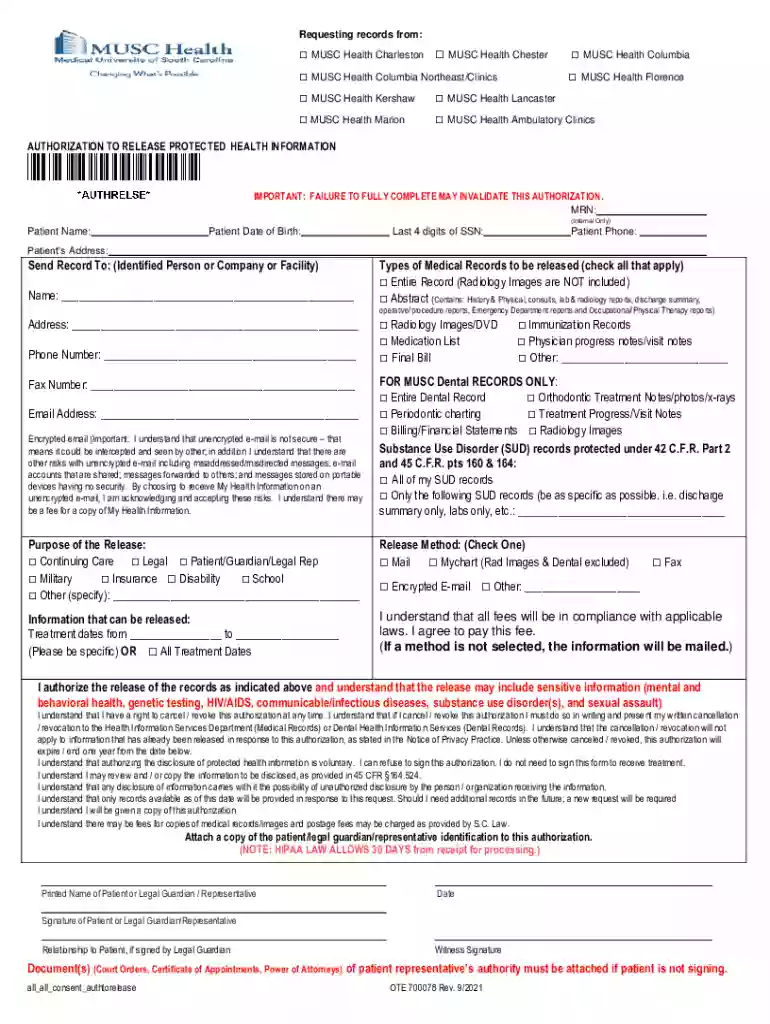 musc medical records Preview on Page 1