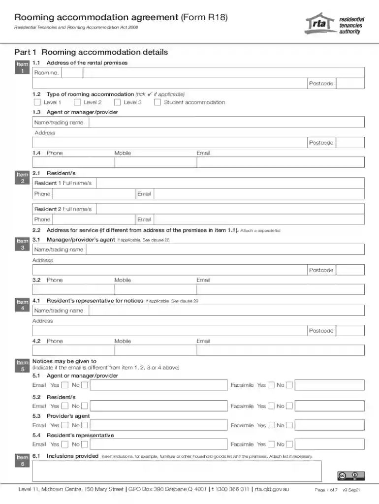 COMPLETED EXAMPLE - RTA Form 18a Preview on Page 1