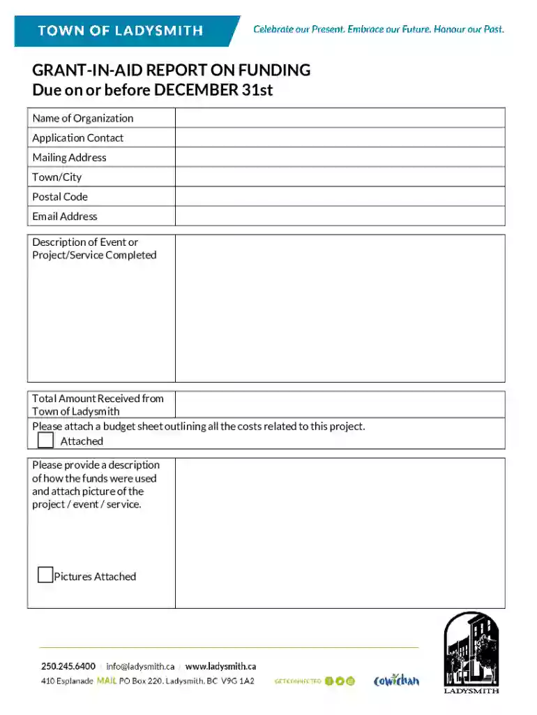 Grant-in-Aid Report Preview on Page 1