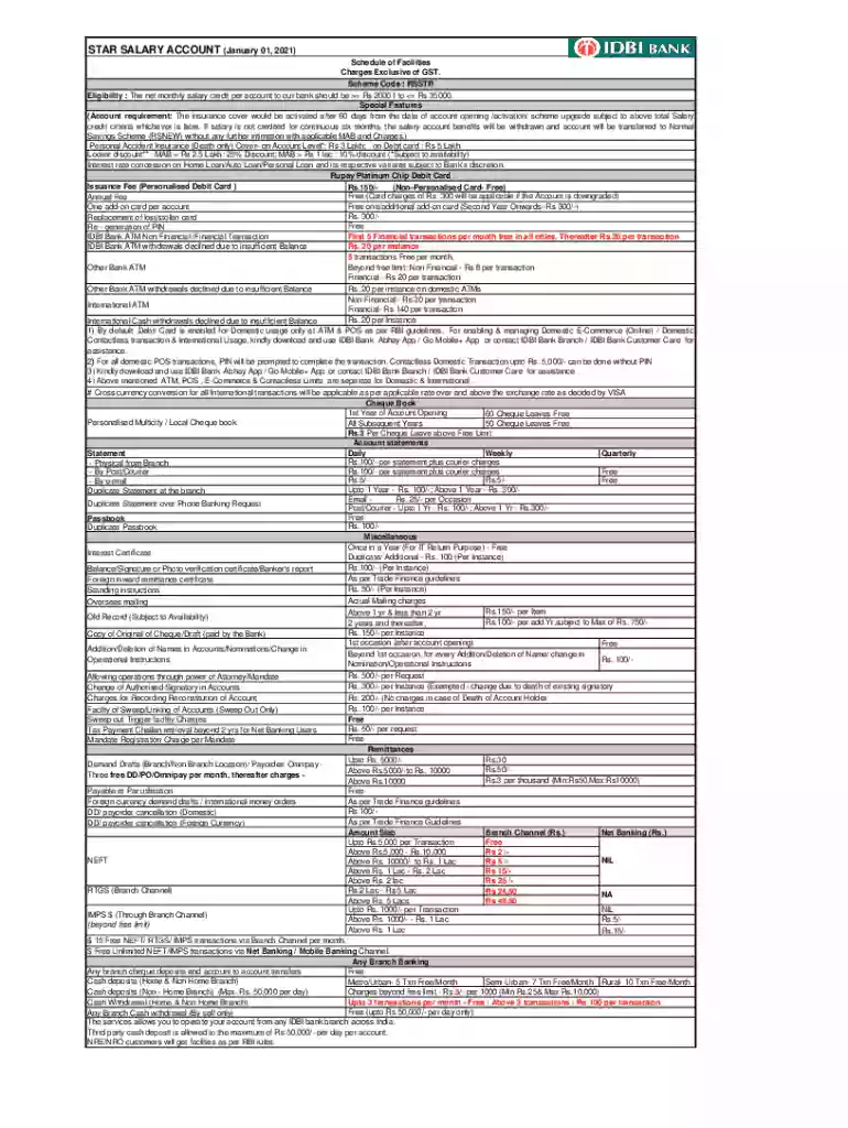 idbi bank account number digits Preview on Page 1