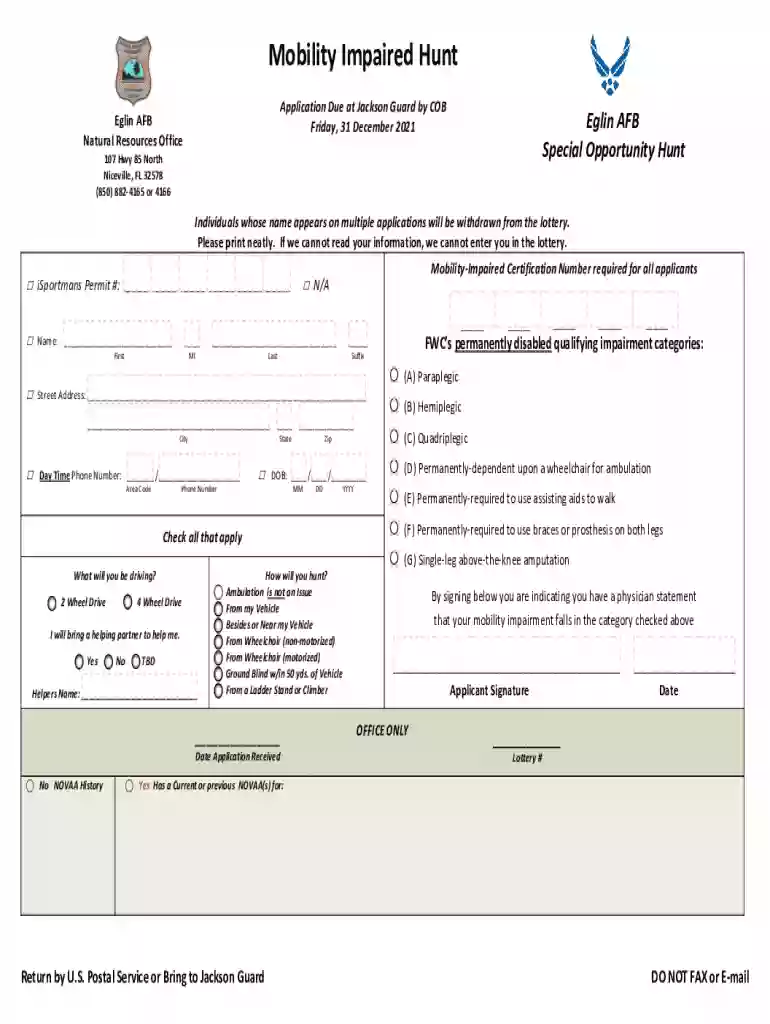Mobility Impaired Hunt Preview on Page 1