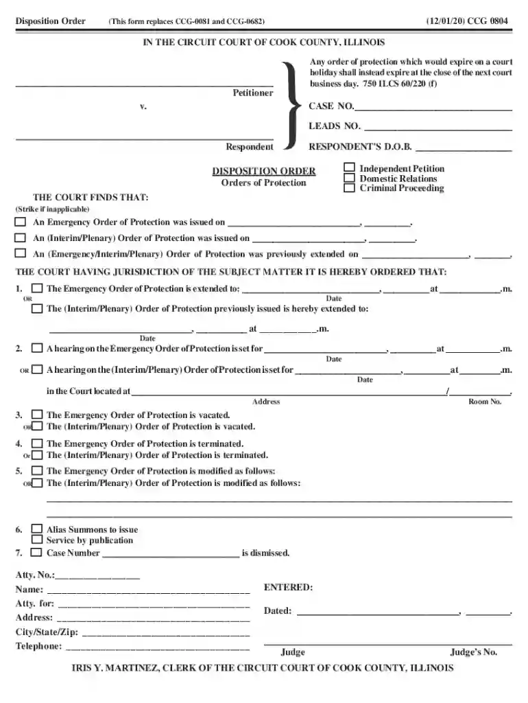 Cook County Circuit Court Forms Courses Preview on Page 1