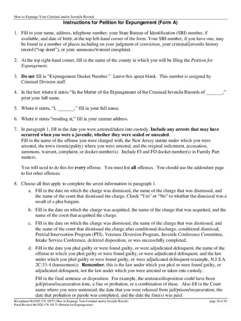 how to expunge your record Preview on Page 1