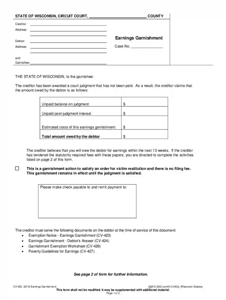 wisconsin cv Preview on Page 1