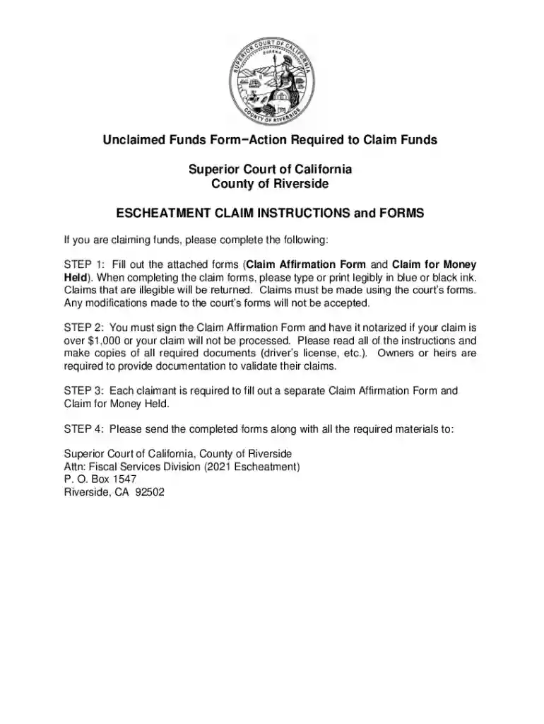 ca claim affirmation form Preview on Page 1