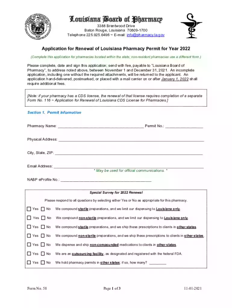Pharmacy Board 3388 Brentwood Dr Baton Rouge, LA Drug Preview on Page 1