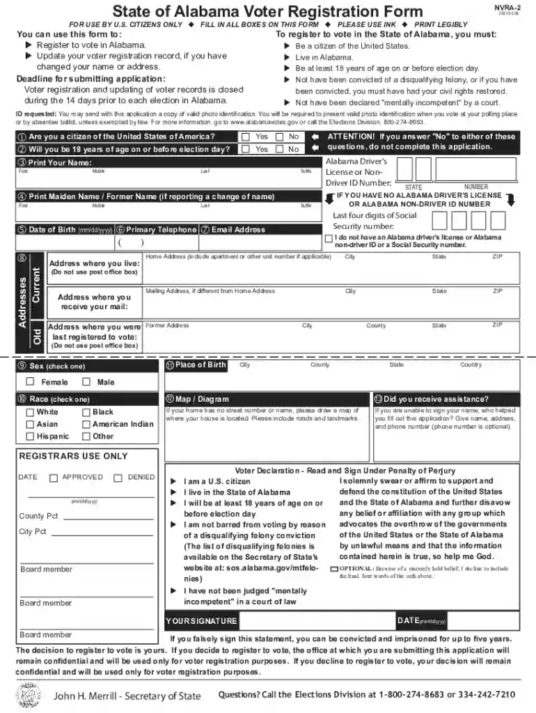 alabama mail in voter Preview on Page 1