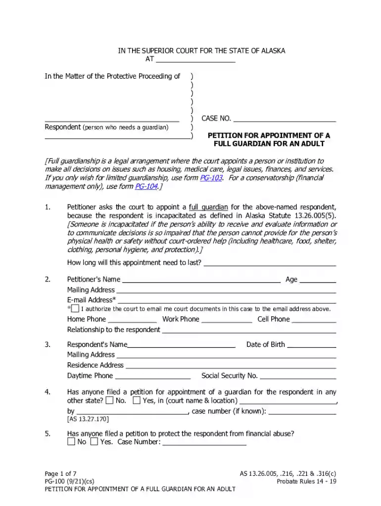 pg100 form Preview on Page 1