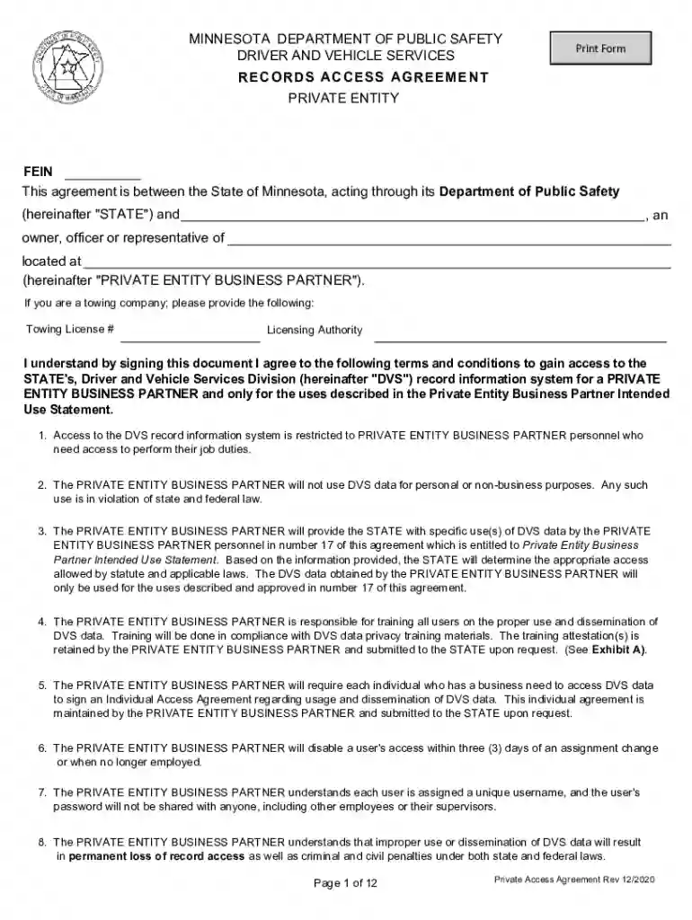 This agreement is between the State of - dps mn Preview on Page 1