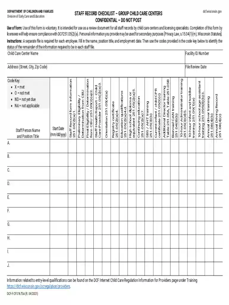 staff record Preview on Page 1