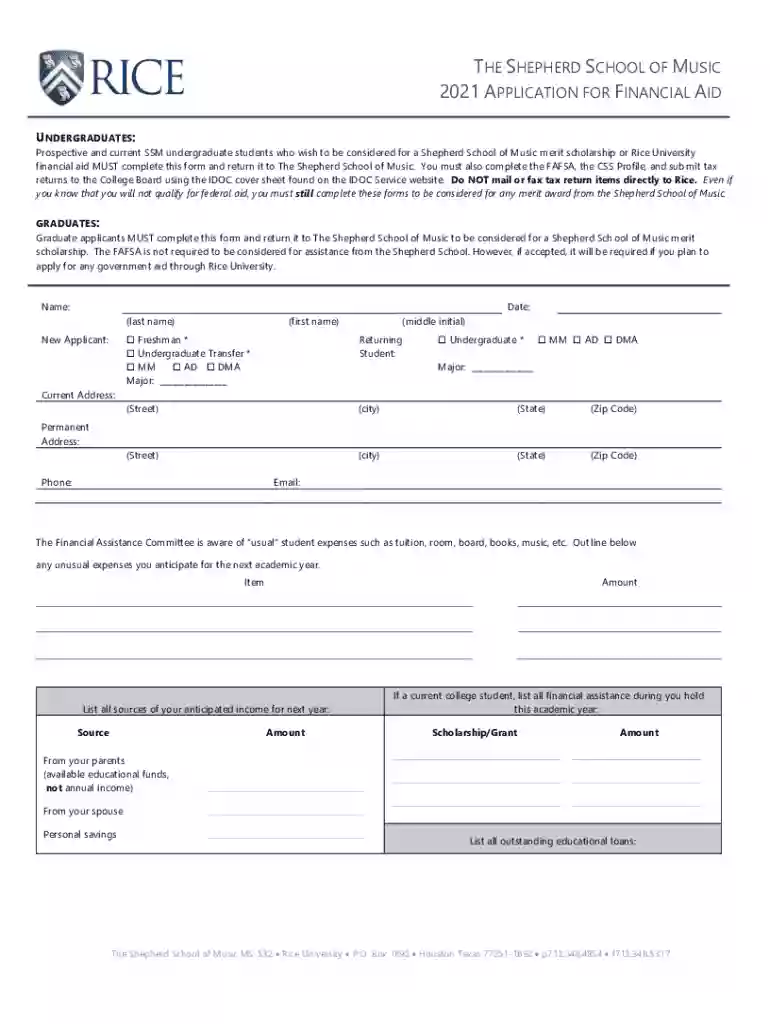 DocHub form-library125713Shepherd School Of Music 2010-2021 - Fill and Sign Printable Preview on Page 1