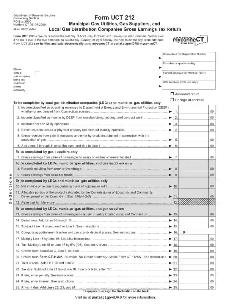 form ct uct Preview on Page 1
