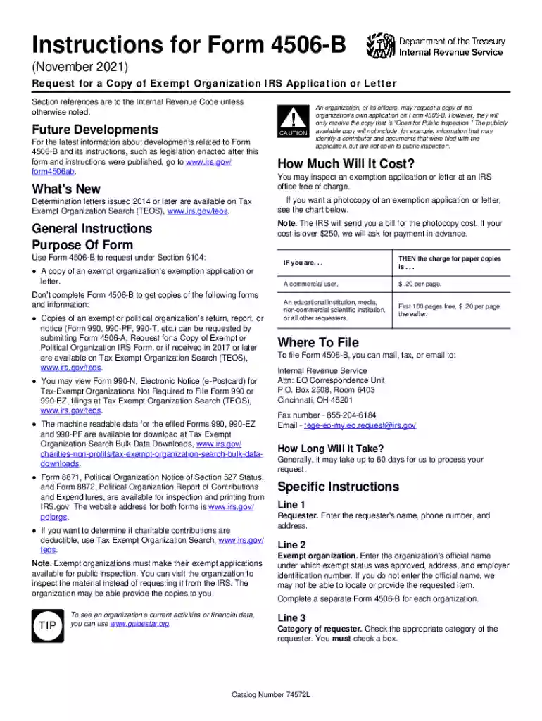 form 4506 b Preview on Page 1