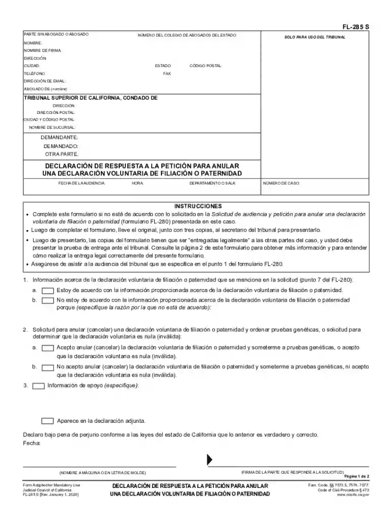 california anular voluntaria Preview on Page 1