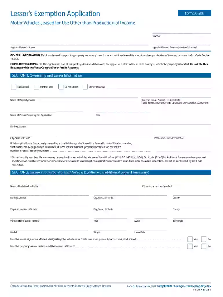 form 50 286 Preview on Page 1