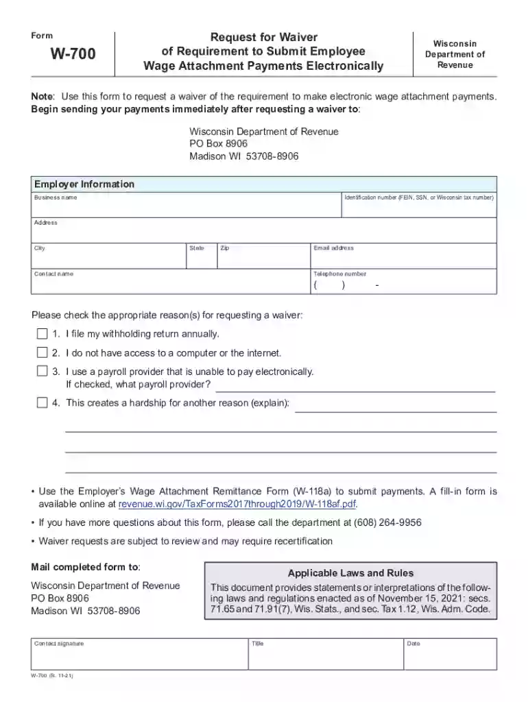 revenue wi PagesFAQSDOR Wage Attachments - Wisconsin Department of Revenue Preview on Page 1