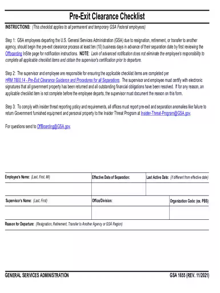 gsa form 1655 Preview on Page 1