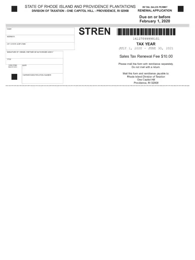 rhode island retail sales permit renewal Preview on Page 1