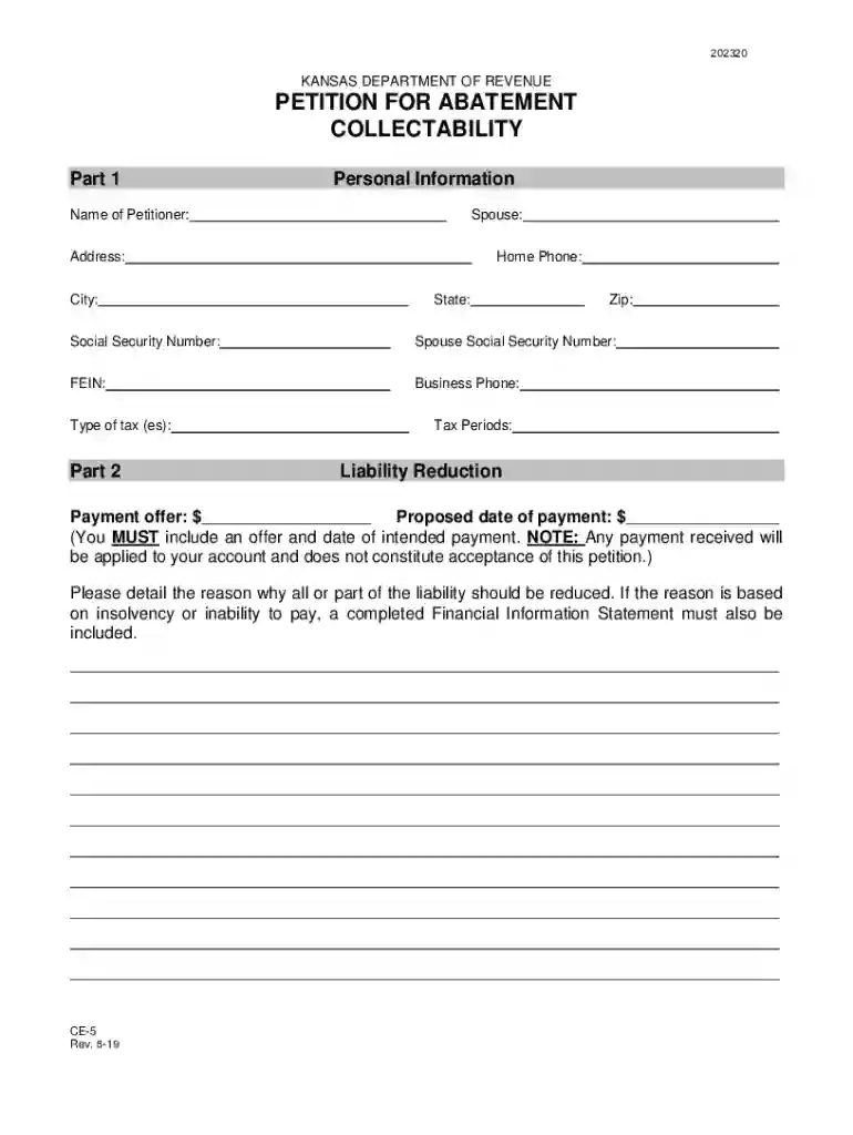 ce5 form Preview on Page 1