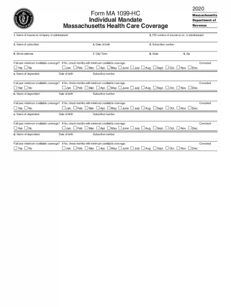 mass health tax forms Preview on Page 1