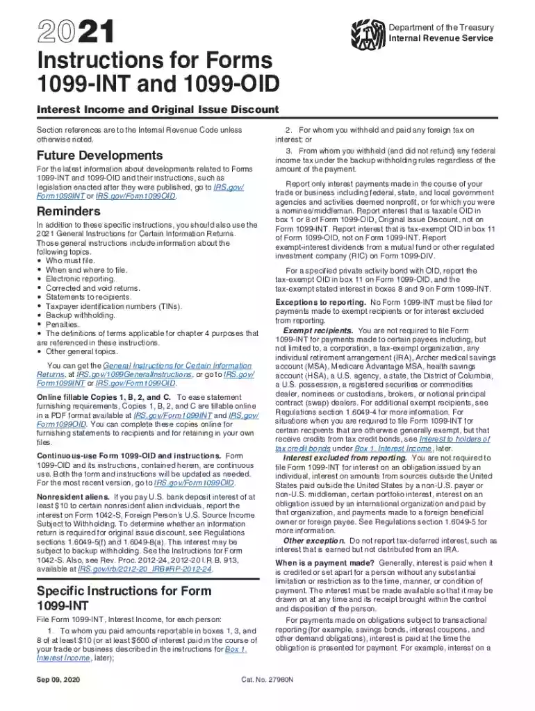 1099 int instructions Preview on Page 1