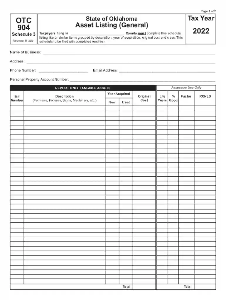 form 904 Preview on Page 1