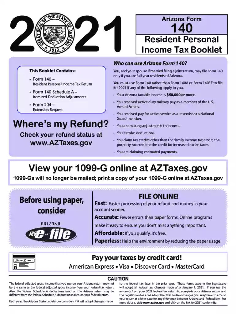 arizona income tax Preview on Page 1
