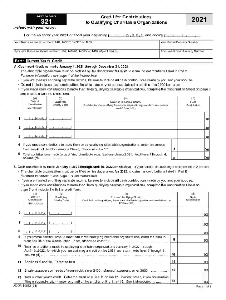 az form 321 instructions Preview on Page 1