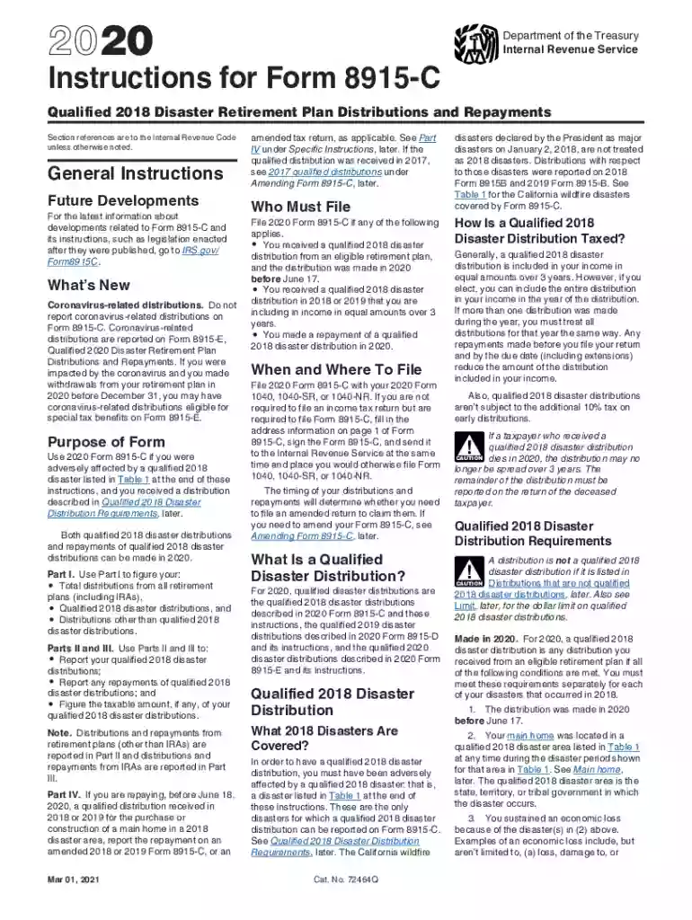 form 8915 c Preview on Page 1