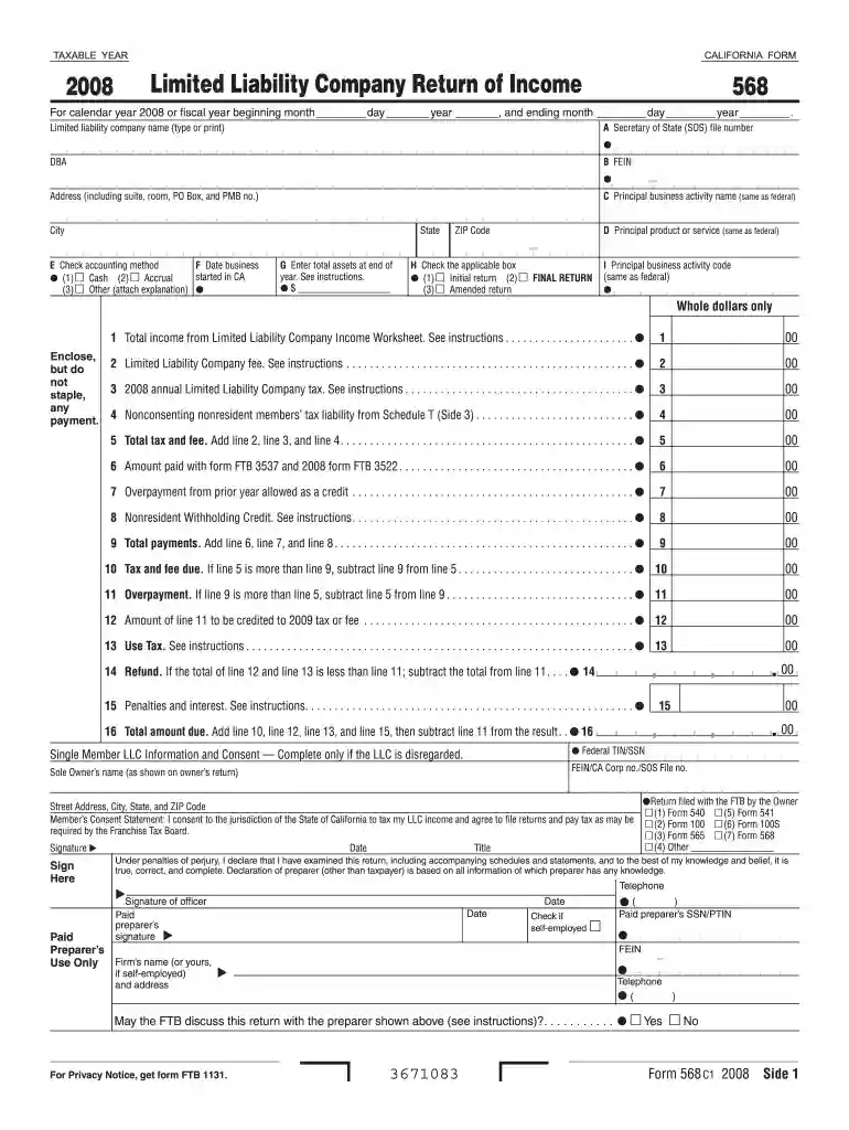 2008 form Preview on Page 1