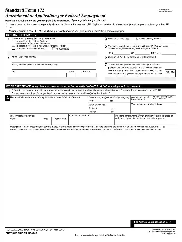 dha form 172 Preview on Page 1
