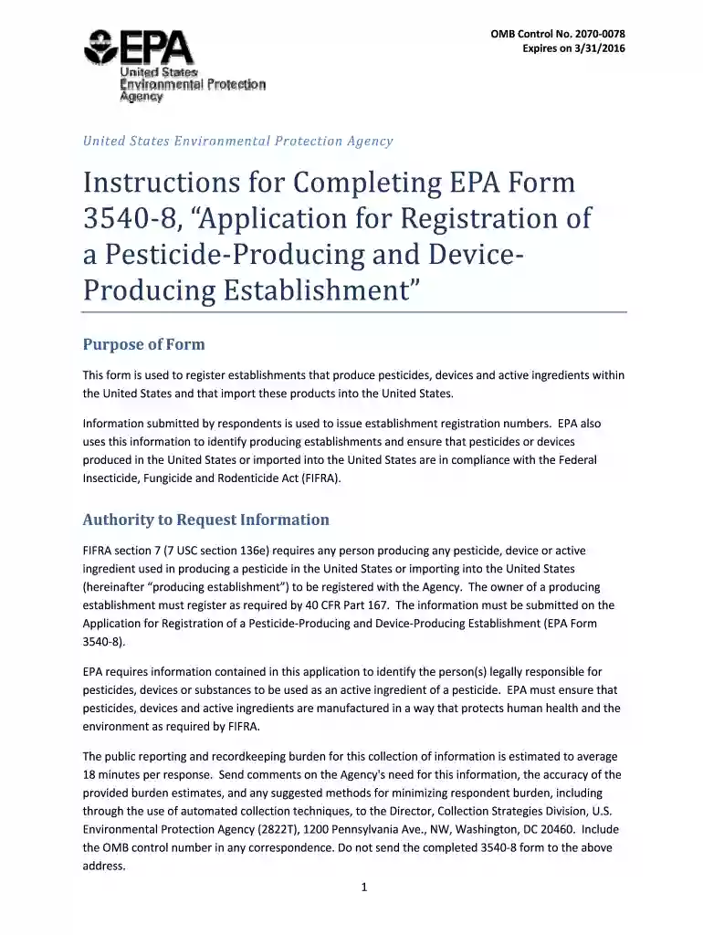 form 3540 Preview on Page 1