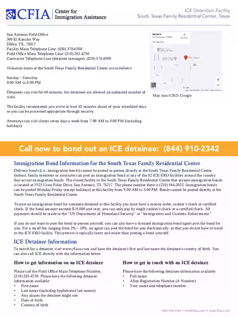 Call now to bond out an ICE detainee: (844) 910-2342 Preview on Page 1