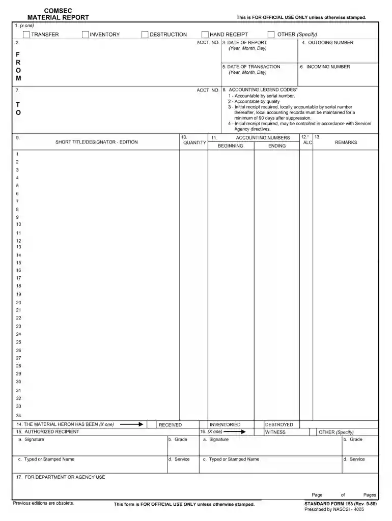 standard form 153 Preview on Page 1