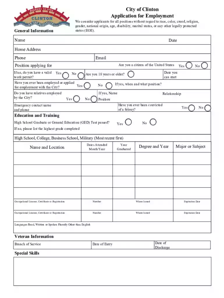 City of Clinton Job Announcement MTA PART-TIME FIXED ROUTE Preview on Page 1