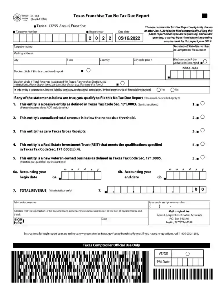 texas comptroller franchise tax Preview on Page 1