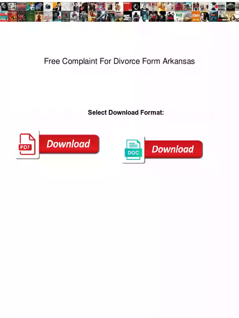 Free Complaint For Divorce Form Arkansas clefs Free Complaint For Divorce Form Arkansas hookah Preview on Page 1