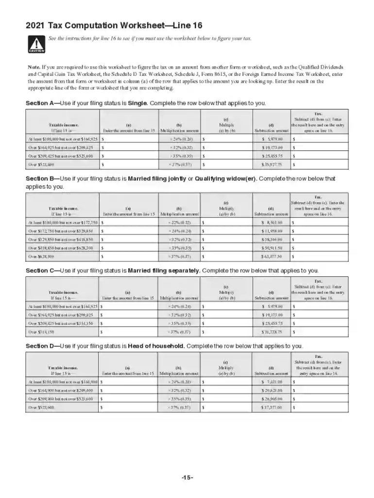 2021 standard deduction over 65 Preview on Page 1