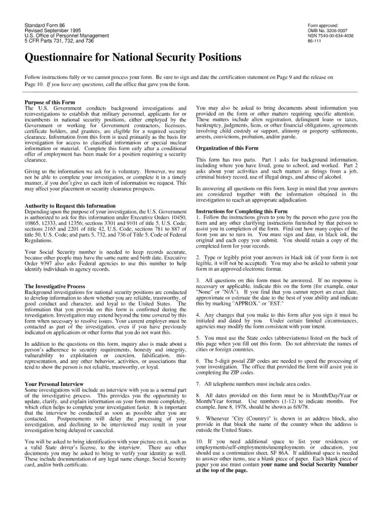 1995 86 form Preview on Page 1