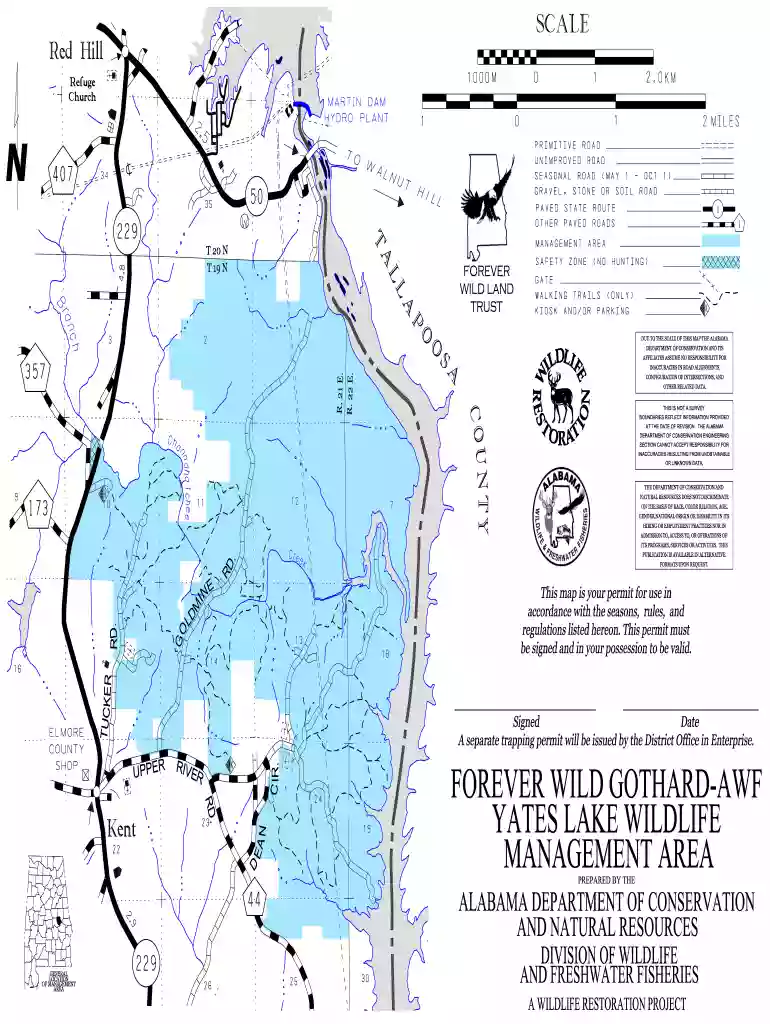Forever Wild Gothard - AWF Yates Lake - Alabama Department of bb Preview on Page 1