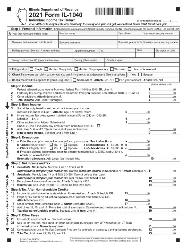 il 1040 Preview on Page 1