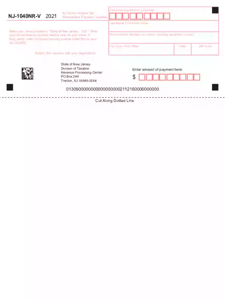nj 1040nr v Preview on Page 1