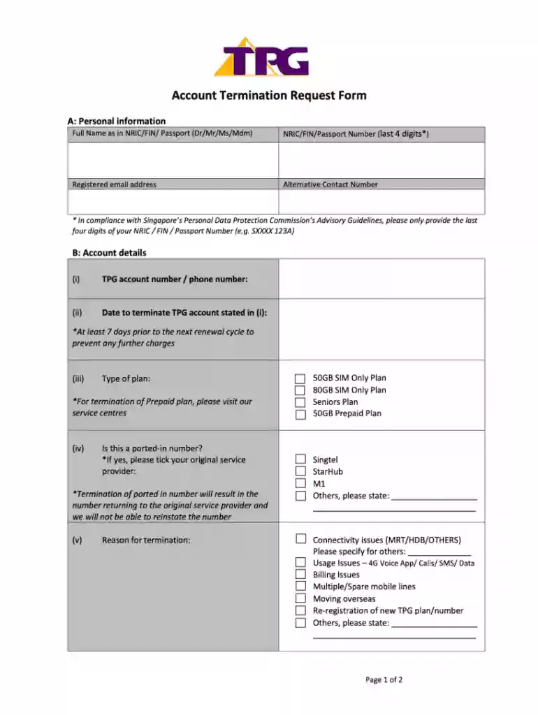 how to terminate simba plan Preview on Page 1