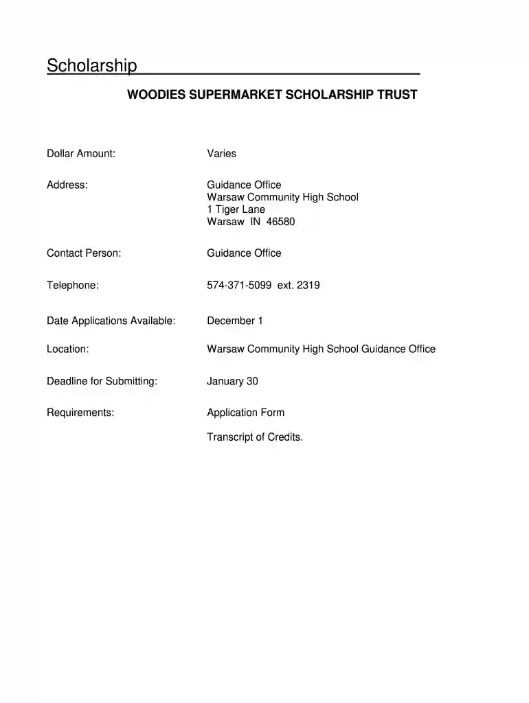 woodies supermarket Preview on Page 1