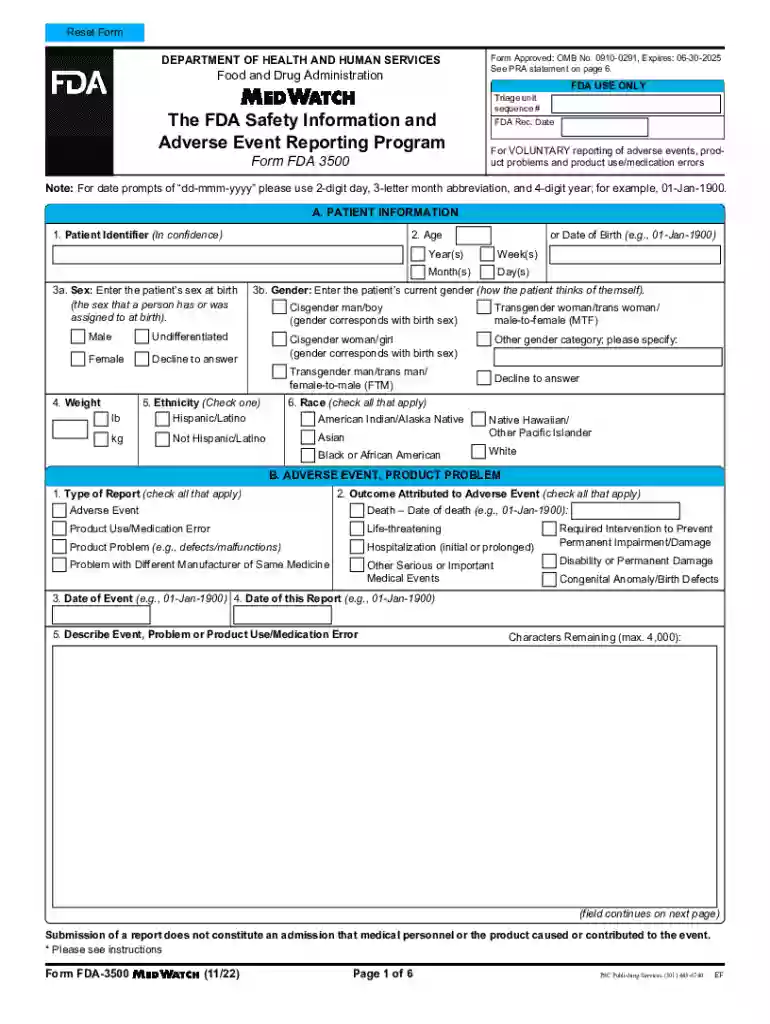 adverse event reporting program Preview on Page 1