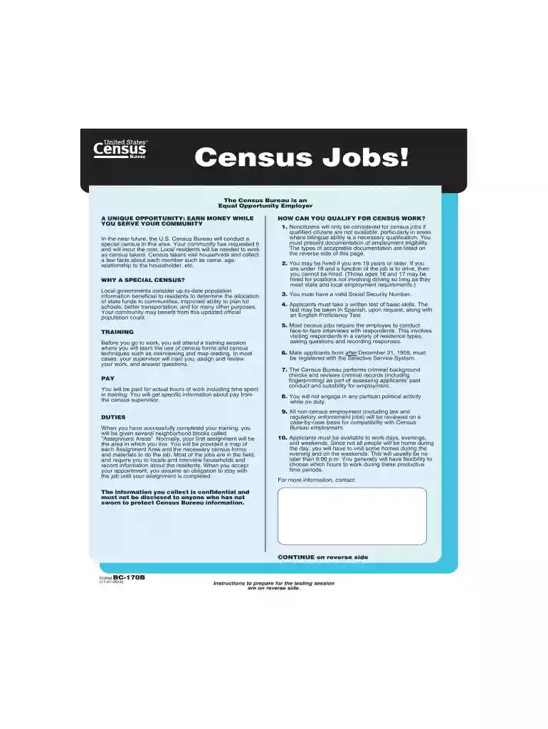 census bureau survey Preview on Page 1