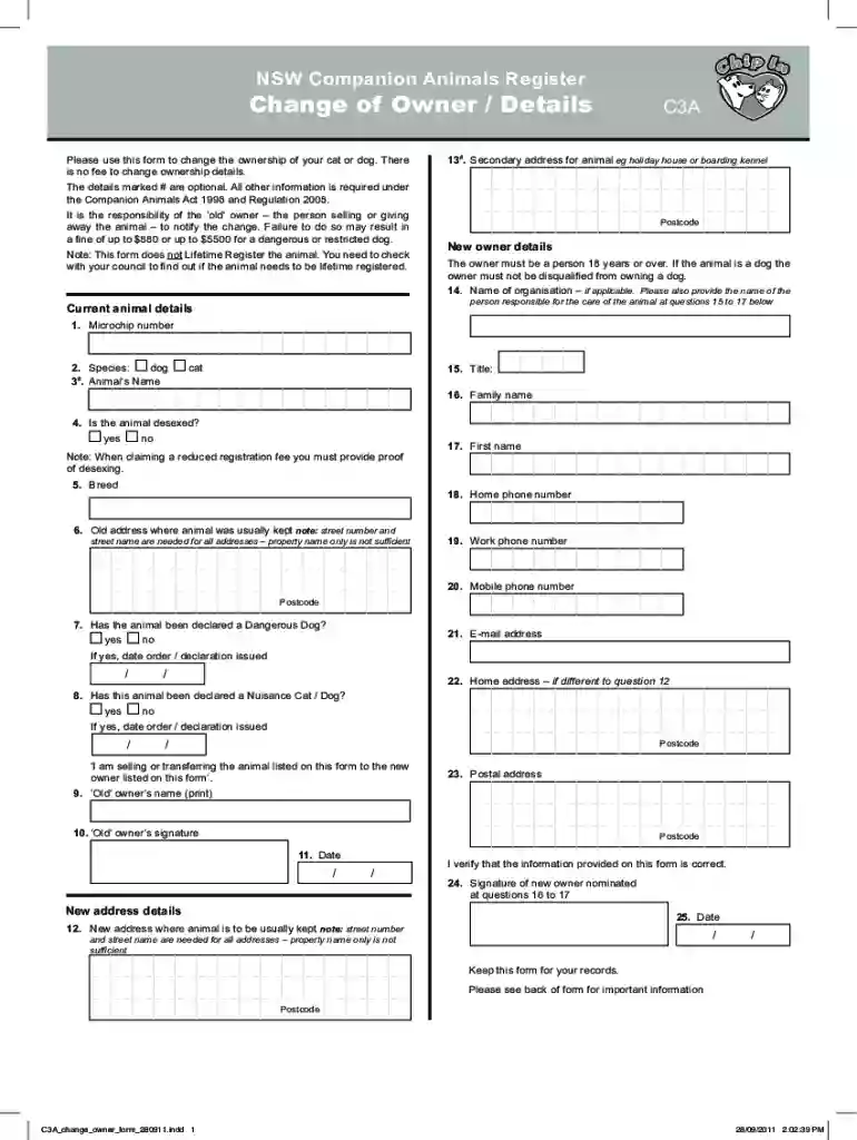 c3a form Preview on Page 1