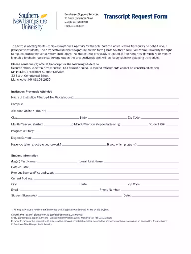 SHNU transcript notice - DocuSign Envelope ID 5339B1F3 Preview on Page 1