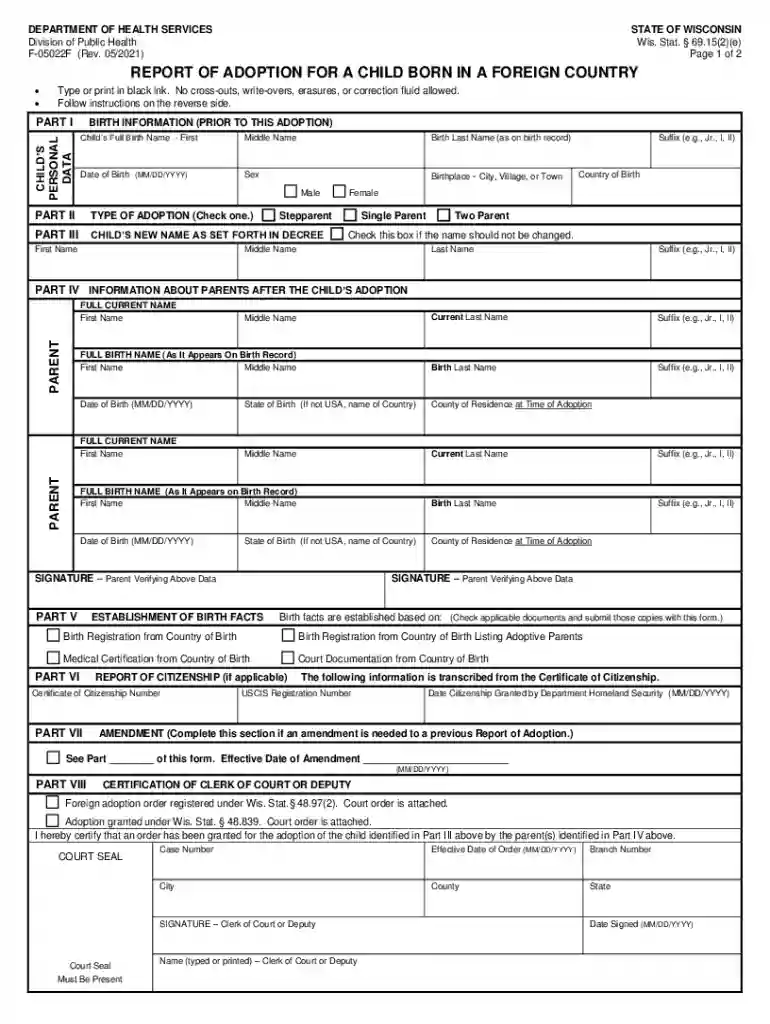 adoption records wisconsin Preview on Page 1