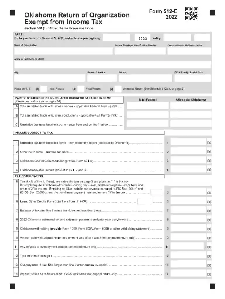 oklahoma form 512 e Preview on Page 1